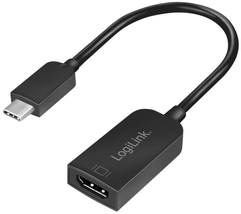 LogiLink USB-C - HDMI Adapterkabel, schwarz von Logilink