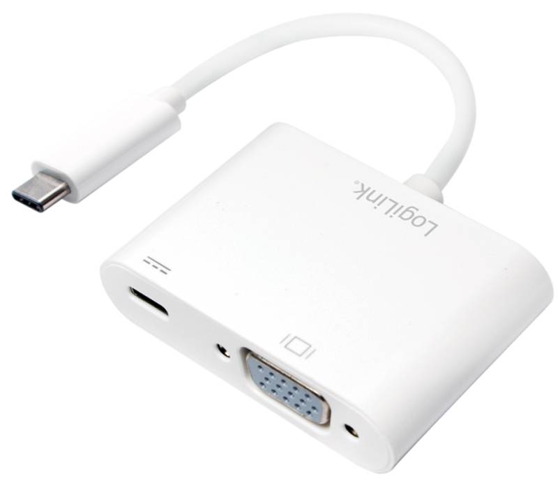 LogiLink USB-C - VGA Ladeadapter, weiß von Logilink