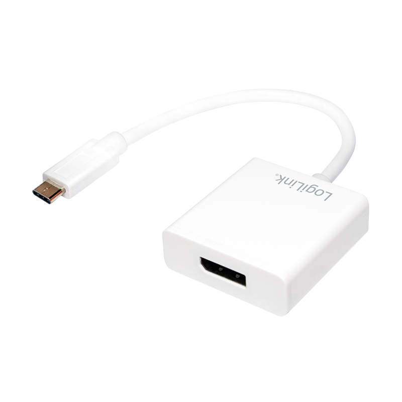 LogiLink USB-C auf DisplayPort Adapter Unterstützt Mac OS X und Chrome OS Unterstützt HDCP 1.3, Videoauflösung bis zuzu 4K x 2K (60 Hz). passend zum neuen MacBook Pro und zum MacBook 30,50cm (12) (UA0246A) von Logilink
