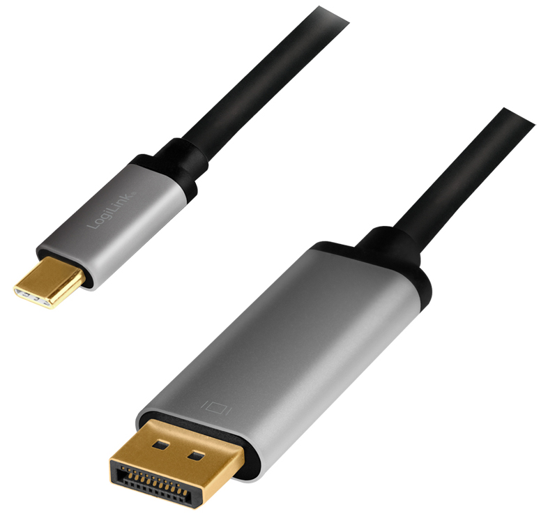 LogiLink USB Kabel, USB-C - DisplayPort Stecker, 1,8 m von Logilink