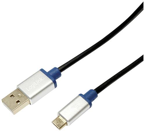 LogiLink USB-Kabel USB 2.0 USB-A Stecker, USB-Micro-B Stecker 1.00m Schwarz BUAM210 LogiLink USB-Kabel USB 2.0 USB-A Stecker, USB-Micro-B Stecker 1.00m Schwarz BUAM210 von Logilink