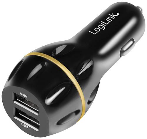 LogiLink USB-Ladegerät 19.5W KFZ Ausgangsstrom (max.) 3000mA Anzahl Ausgänge: 2 x USB-A Qualcomm Q von Logilink