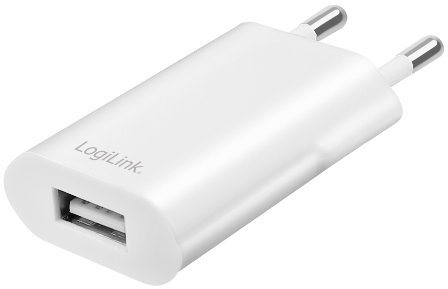LogiLink USB-Steckdosenadapter, 1x USB-A, weiß, 5 Watt LogiLink USB-Steckdosenadapter, 1x USB-A, weiß, 5 Watt von Logilink