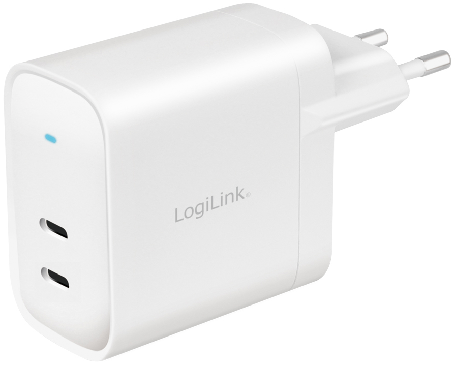 LogiLink USB-Steckdosenadapter, 2x USB-C PD, weiß, 40 Watt LogiLink USB-Steckdosenadapter, 2x USB-C PD, weiß, 40 Watt von Logilink