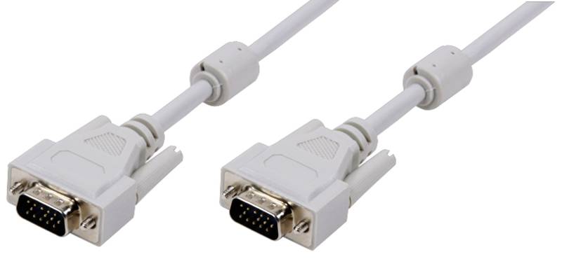 LogiLink VGA Monitorkabel, Stecker - Stecker, grau, 5,0 m von Logilink