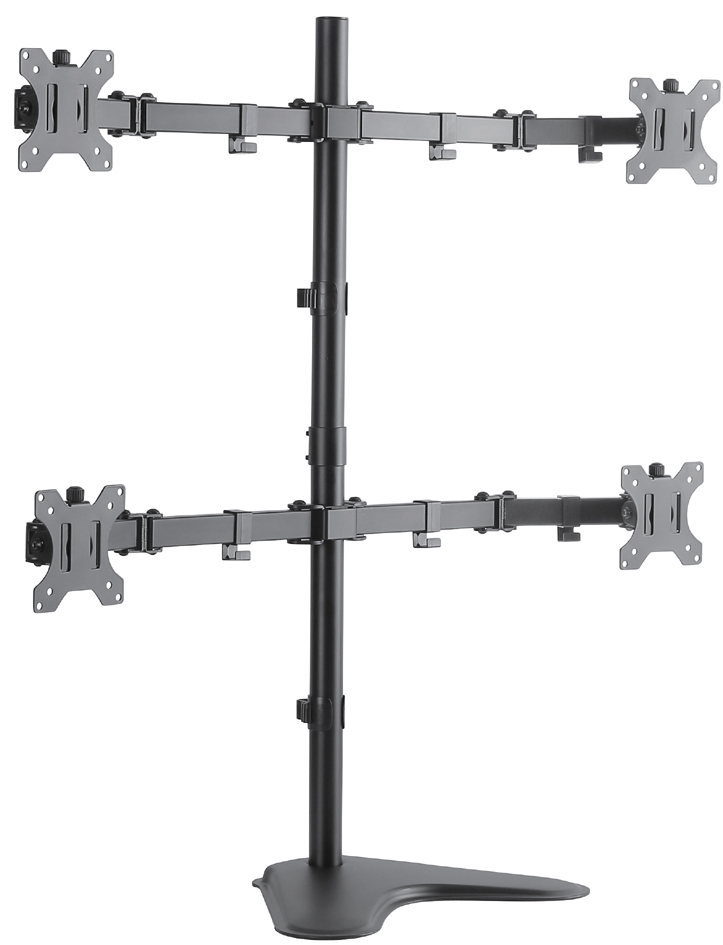 LogiLink Vierfach-Monitorarm mit Standfuß, Armlänge: 460 mm von Logilink