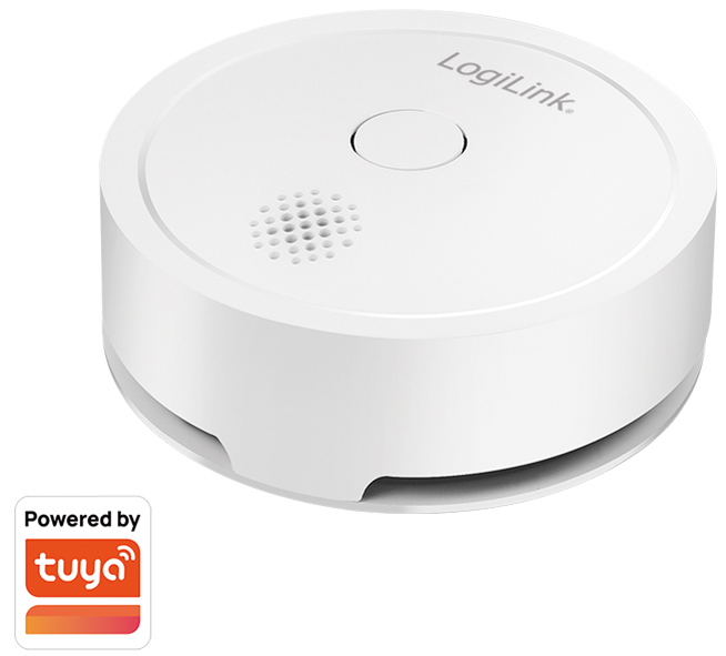 LogiLink Wi-Fi Smart Rauchmelder, Tuya kompatibel, weiß von Logilink