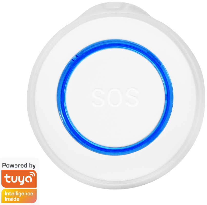 LogiLink Wi-Fi Smart SOS-Melder, Tuya kompatibel, weiß/blau von Logilink