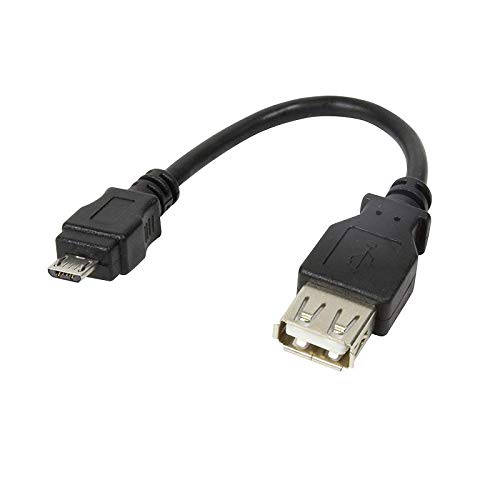 Logilink AU0030 USB Adapter Kabel, USB 2.0, Micro B Male zu USB A Female, 0,08m von Logilink