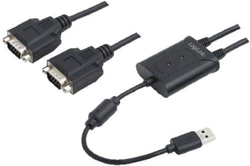 Logilink AU0031 USB Adapter, USB zu 2X Serial von Logilink