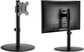 Logilink - Aufstellung - neigbar - für Monitor / Curved-Monitor - Kunststoff, Stahl - Schwarz - Bildschirmgröße: 43.2-81.3 cm (17-32) - Schreibtisch (BP0110) von Logilink