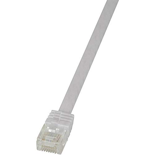 Logilink CF2101U RJ45 Netzwerkkabel, Patchkabel CAT 6 U/UTP 15.00m Weiß hochflexibel 1St von Logilink