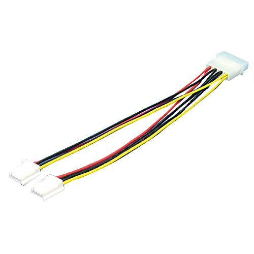 Logilink CP0002 Power Kabel, internal, 5,25" M - 2x3,5" F, 0,20M von Logilink