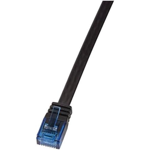 Logilink CP0135B CAT5e UTP Flat Patch Kabel, AWG 30, blau Colour RJ45 Short Plug, schwarz, 2M Logilink CP0135B CAT5e UTP Flat Patch Kabel, AWG 30, blau Colour RJ45 Short Plug, schwarz, 2M von Logilink