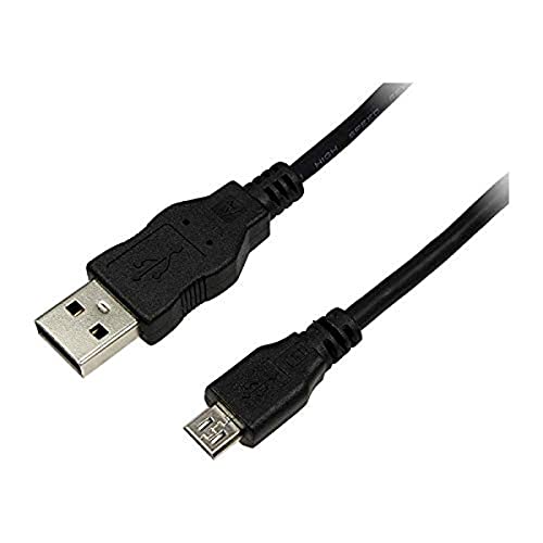 Logilink CU0059 USB Kabel, USB 2.0, AM zu Micro BM, schwarz, 3m von Logilink