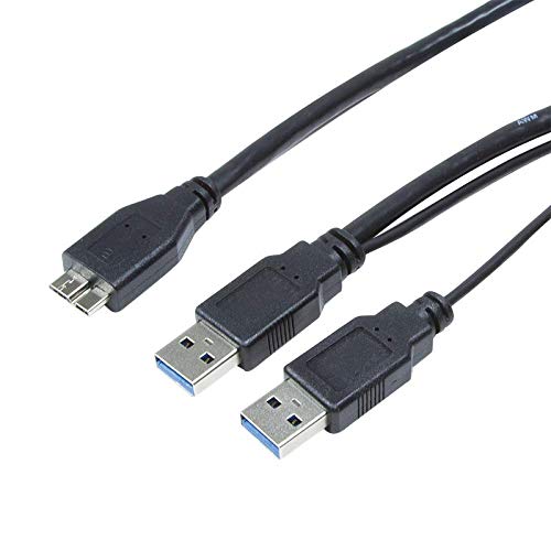 Logilink CU0073 USB Kabel, USB 3.0, 2X AM zu 1x Micro BM, schwarz, 1,80m Logilink CU0073 USB Kabel, USB 3.0, 2X AM zu 1x Micro BM, schwarz, 1,80m von Logilink