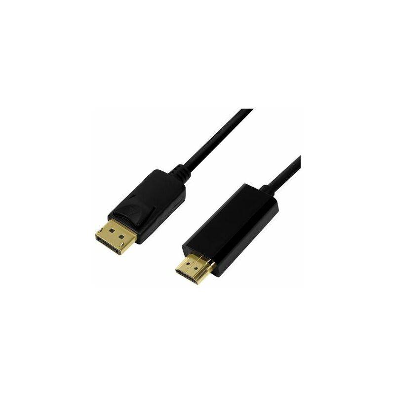 Logilink DisplayPort-Kabel DP 1.2 zu HDMI 1.4 3m black Logilink DisplayPort-Kabel DP 1.2 zu HDMI 1.4 3m black von Logilink