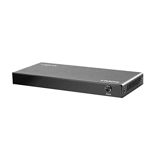 Logilink HD0056 - HDMI-Switch 4x1-Port (4X Quellen & 1x Ausgang), 4K/60 Hz, HDCP, HDR, CEC, RC Schwarz von Logilink