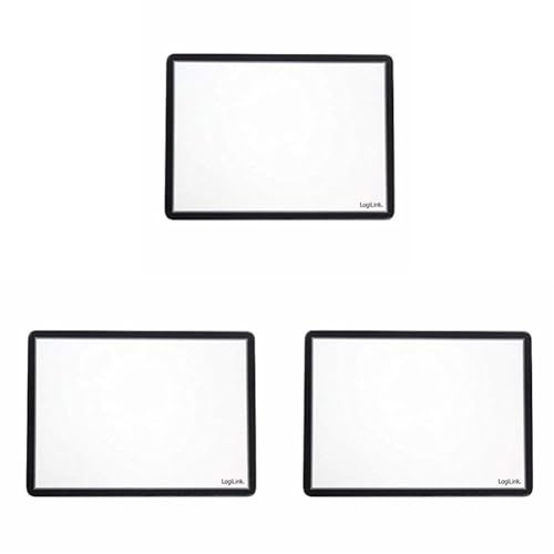Logilink ID0134 Mauspad mit Foto oder Infoblatt Einschub 235mm x 190mm transparent (Packung mit 3) von Logilink