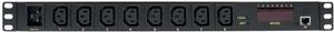 Logilink IP PDU Control Unit - Stromverteilungseinheit (Rack - einbaufähig) - Wechselstrom 110-240 V - Ethernet - Eingabe, Eingang IEC 60320 C20 - Ausgangsanschlüsse: 8 (8x IEC 60320 C13) - 1U - Schwarz (PDU8P01) von Logilink