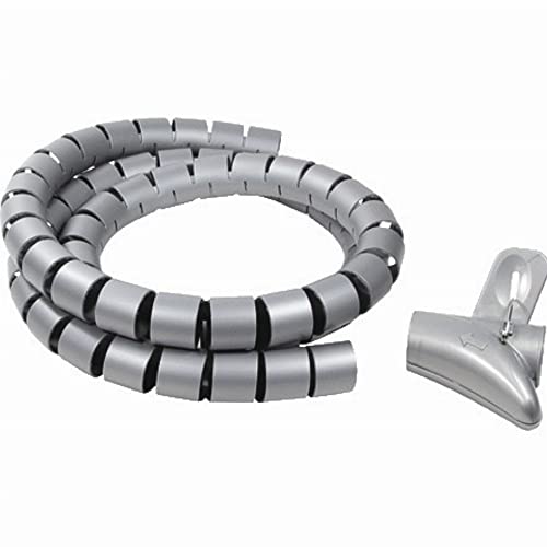 Logilink KAB0014 Kabel Spiral Wrapping Bund 1500 * 28 mm, Silber von Logilink