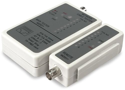 Logilink Kabeltester RJ45 und BNC mit Remote Einheit von Logilink