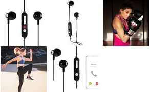 Logilink - Ohrhörer mit Mikrofon - im Ohr - Bluetooth - kabellos - Schwarz (BT0056) von Logilink
