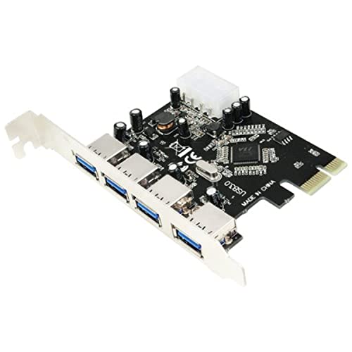 Logilink PC0057 PCI Express 3.0 Schnittstellenkarte PCIe Karte 4 x USB 3.0 High Speed USB Karte USB 3.0 PCI USB PCIe USB Karte von Logilink