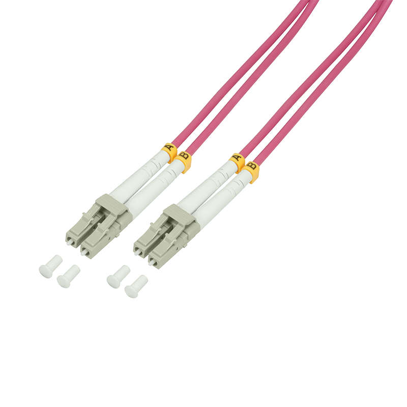 Logilink - Patch-Kabel - LC/UPC Multi-Modus (M) bis LC/UPC Multi-Modus (M) - 40 m - Glasfaser - 50/125 Mikrometer - OM4 - halogenfrei - Erikaviolett (FP4LC40) von Logilink