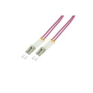 Logilink - Patch-Kabel - LC Multi-Mode (M) - LC Multi-Mode (M) - 15 m - Glasfaser - 50/125 Mikrometer - OM4 - halogenfrei - Erikaviolett (FP4LC15) von Logilink