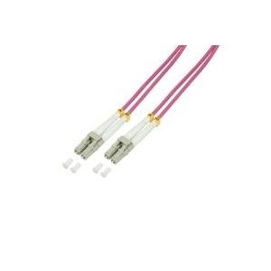 Logilink - Patch-Kabel - LC Multi-Mode (M) - LC Multi-Mode (M) - 20 m - Glasfaser - 50/125 Mikrometer - OM4 - halogenfrei - Erikaviolett (FP4LC20) von Logilink