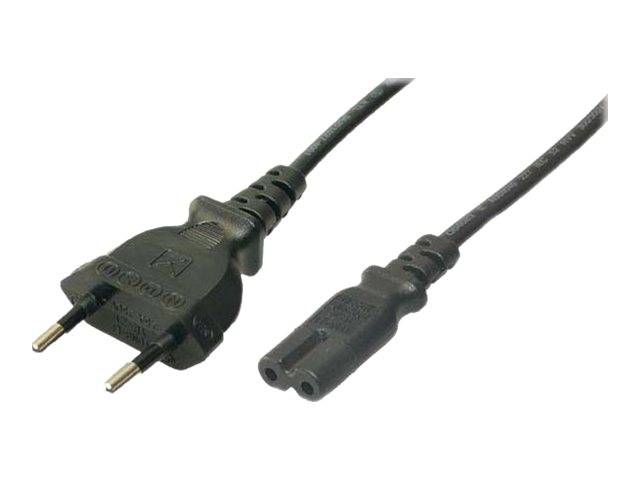 Logilink Power Cord, Euro - Euro8, black,  1,80m von Logilink