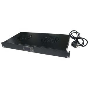 Logilink - Rack-Lüfterfach (220/240 V) mit Thermostat (2 Lüfter) - 1U - 48.3 cm (19) (FAU02FB) von Logilink