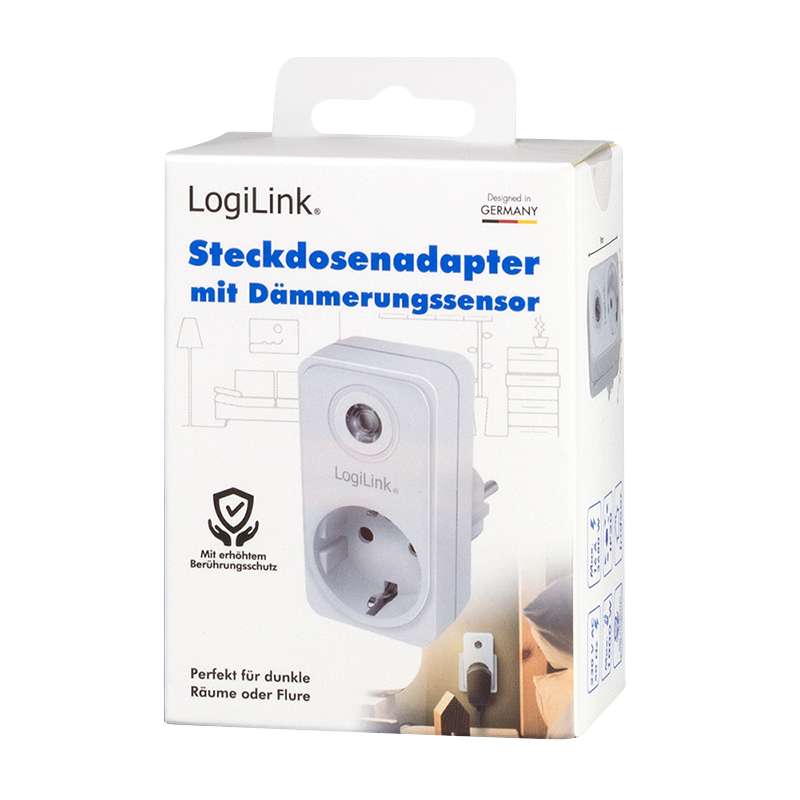Logilink Steckdosenadapter mit Dämmerungssensor, 1xCEE 7/3 Logilink Steckdosenadapter mit Dämmerungssensor, 1xCEE 7/3 von Logilink