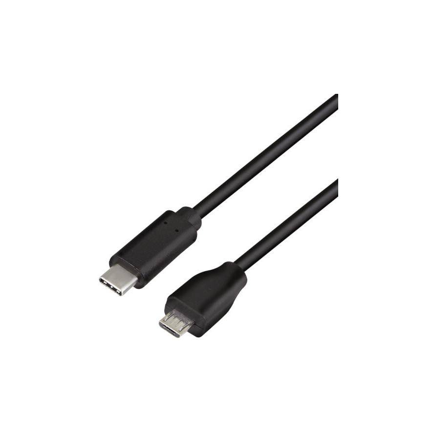 Logilink USB 2.0 Kabel, C/M zu Micro-USB/M 0,5m schwarz Logilink USB 2.0 Kabel, C/M zu Micro-USB/M 0,5m schwarz von Logilink