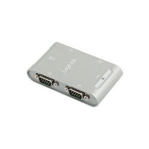 Logilink USB 2.0 to 4-Port Serial Adapter - Serieller Adapter - USB 2.0 - RS-232 x 4 (AU0032) von Logilink