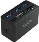 Logilink USB 3.0 Hub with All-in-One Card Reader - Hub - 3 x SuperSpeed USB 3.0 - Desktop (CR0042) von Logilink