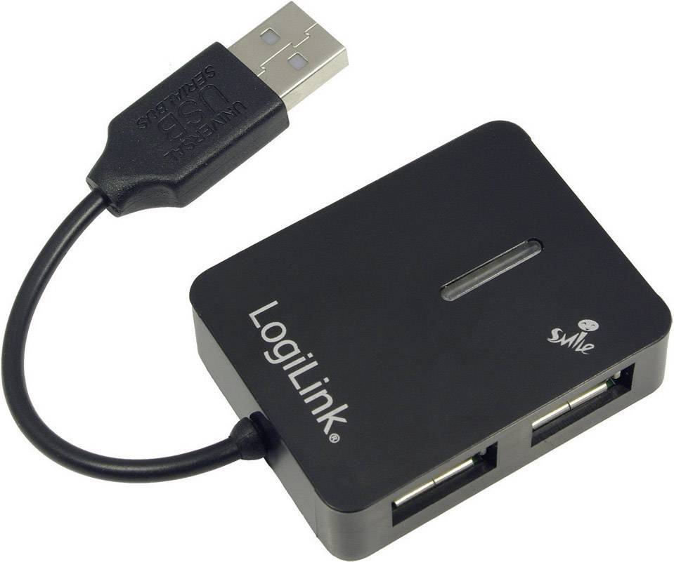 Logilink USB-HUB Smile 4-Port o. NT schwarz Logilink USB-HUB Smile 4-Port o. NT schwarz von Logilink