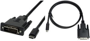 Logilink - Videoschnittstellen-Converter - DVI / USB - USB-C (M) bis DVI-D (M) - 1.8 m - abgeschirmt - Daumenschrauben, 1080p-Unterstützung (UA0331) von Logilink