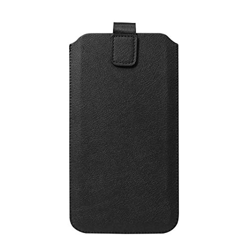 Schützende Handytasche -Sleeve mit Magnetverschluss, 5.5", Schwarz (geeignet für Samsung, Apple, Huawei, Sony, LG, Nokia, etc.) von Logilink