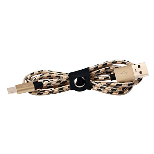 Synchronisations- & Ladekabel mit Nylon Geflechtschutz - USB-A zu USB-C für Smartphones (Samsung, Huawei, Sony, LG, Nokia), Tablets, eBooks, etc. Länge = 2m von Logilink