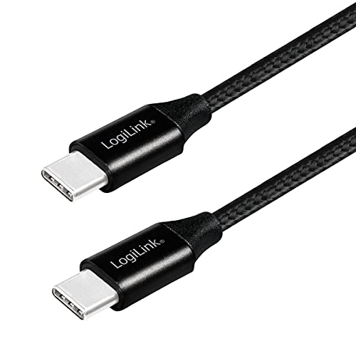 USB 2.0 Anschlusskabel, USB (Typ C) zu USB (Typ C) schwarz, 1m von Logilink
