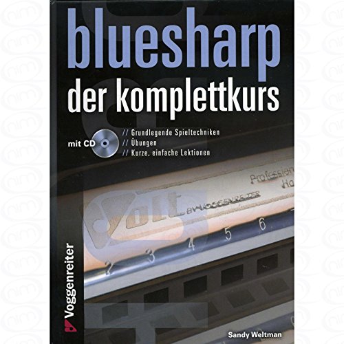 Blues Harp - der Komplettkurs - arrangiert für Mundharmonika - mit CD [Noten/Sheetmusic] Komponist : Weltman Sandy von Logistikzentrum Voggenreiter Verlag GmbH