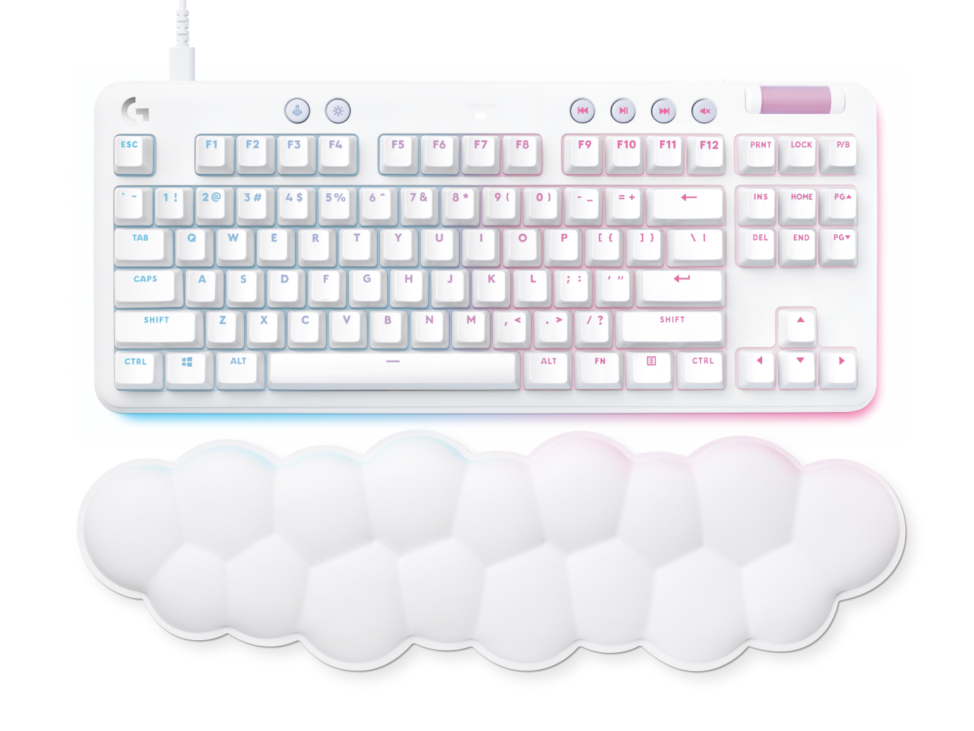 G713 Gaming-Tastatur - Weiß Español (Qwerty) Tactile von Logitech G