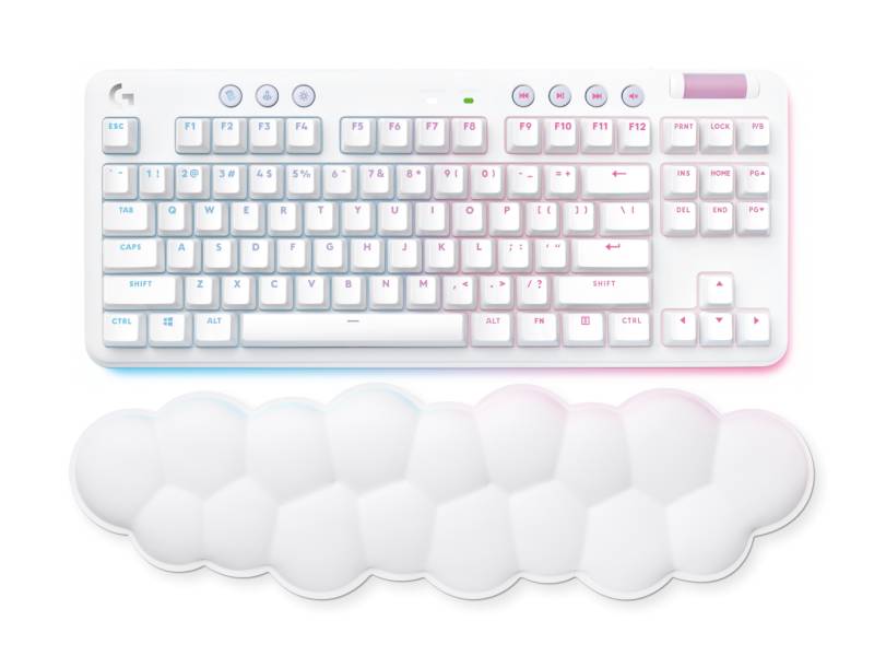 G715 Kabellose Gaming-Tastatur - Weiß UK English (QWERTY) Tactile von Logitech G