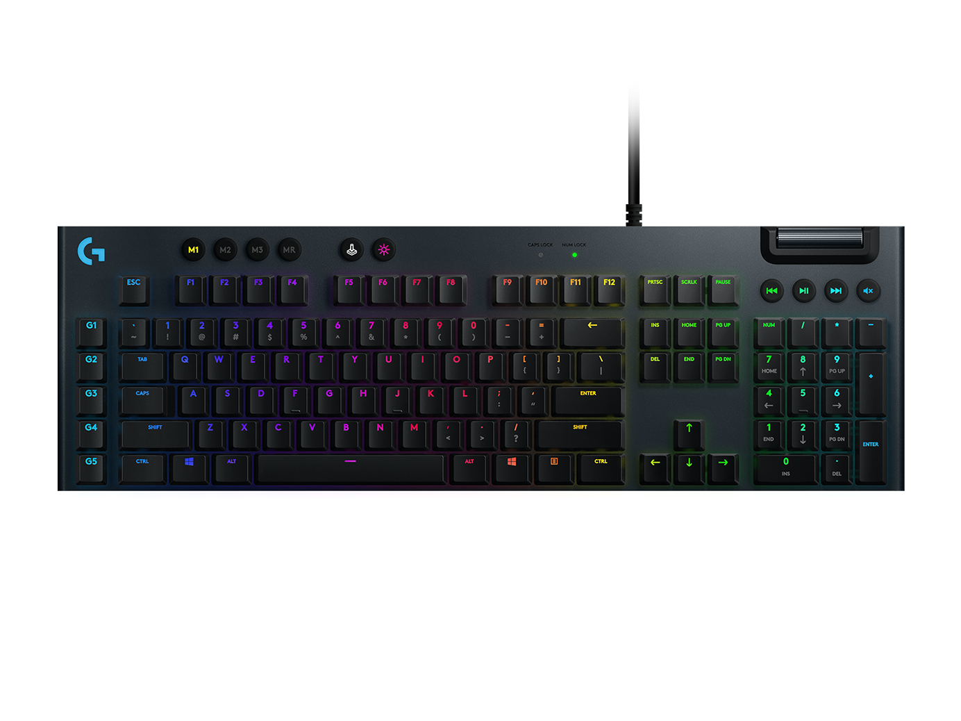 G815 Mechanische RGB-Gaming-Tastatur mit LIGHTSYNC - Schwarz Türkçe (Qwerty) Tactile von Logitech G