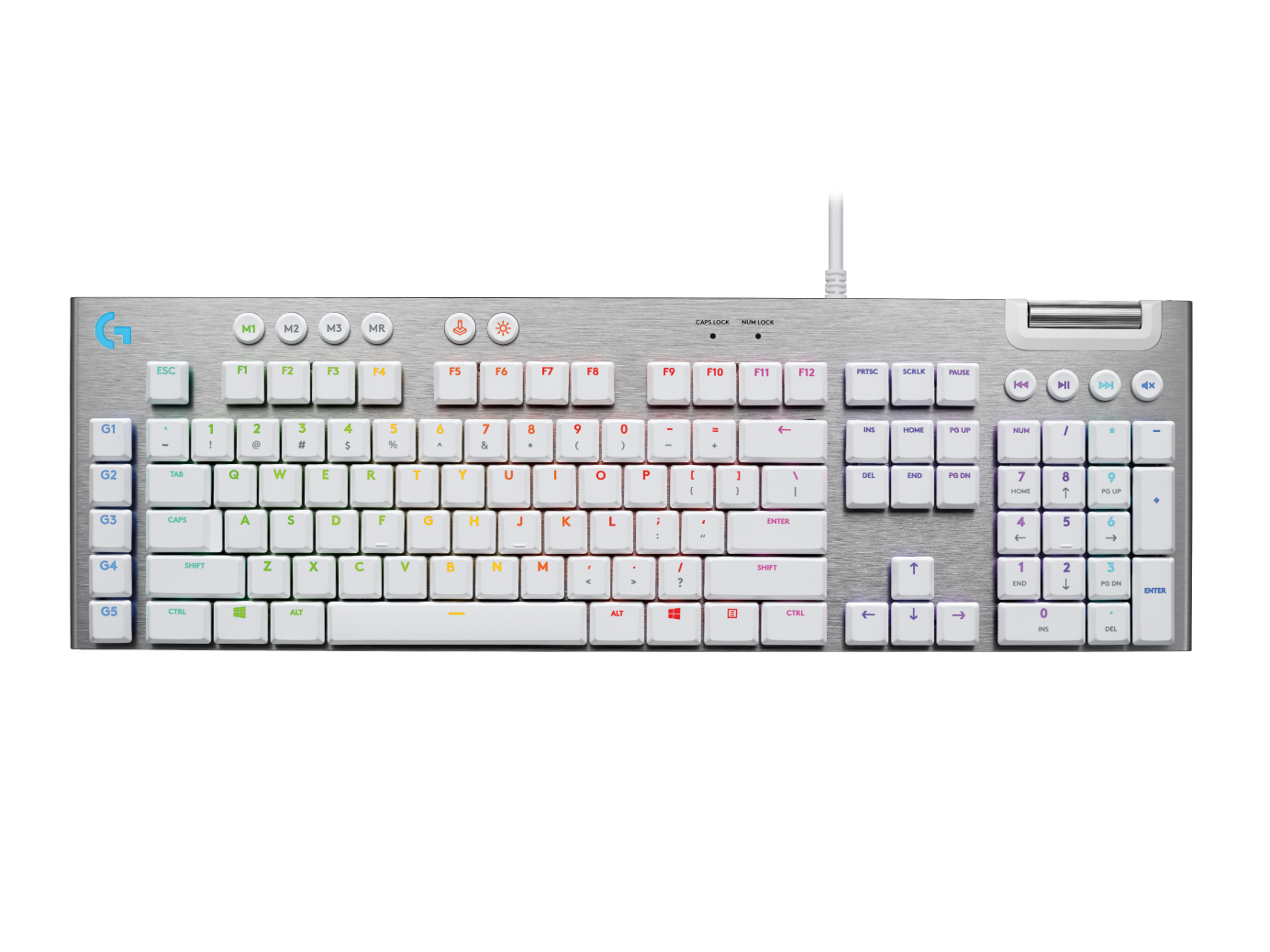 G815 Mechanische RGB-Gaming-Tastatur mit LIGHTSYNC - Weiß Français (Azerty) Tactile von Logitech G