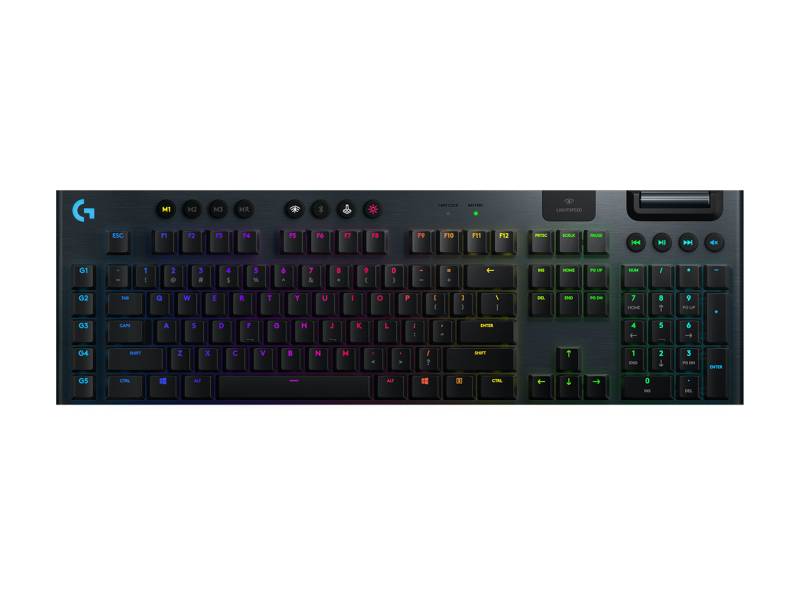 G915 Kabellose mechanische LIGHTSPEED RGB Gaming-Tastatur - Schwarz Niederländisch (Qwerty) Tactile von Logitech G