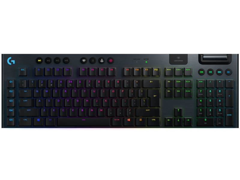 G915 Kabellose mechanische LIGHTSPEED RGB Gaming-Tastatur - Schwarz US-International Tactile von Logitech G