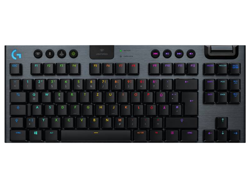 G915 TKL Logitech G915 TKL Kabellose mechanische LIGHTSPEED RGB Gaming-Tastatur ohne Ziffernblock - Carbon Deutsch (Qwertz) Clicky von Logitech G